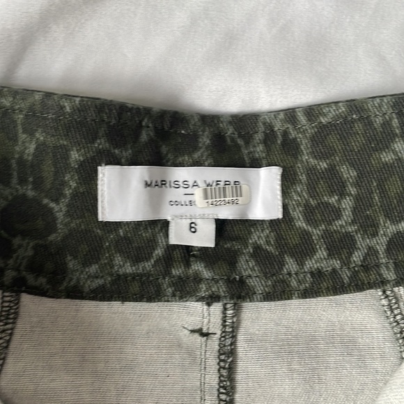 Marissa Webb Green Leopard Skirt (Size 6) - Picture 7 of 8